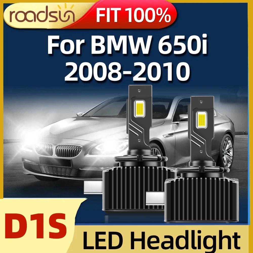 Roadsun BMW 650i 2008 2009 2010 , ڵ , D1S LED Ʈ, 6000K 1:1  CSP Ĩ,  ο  , 2 